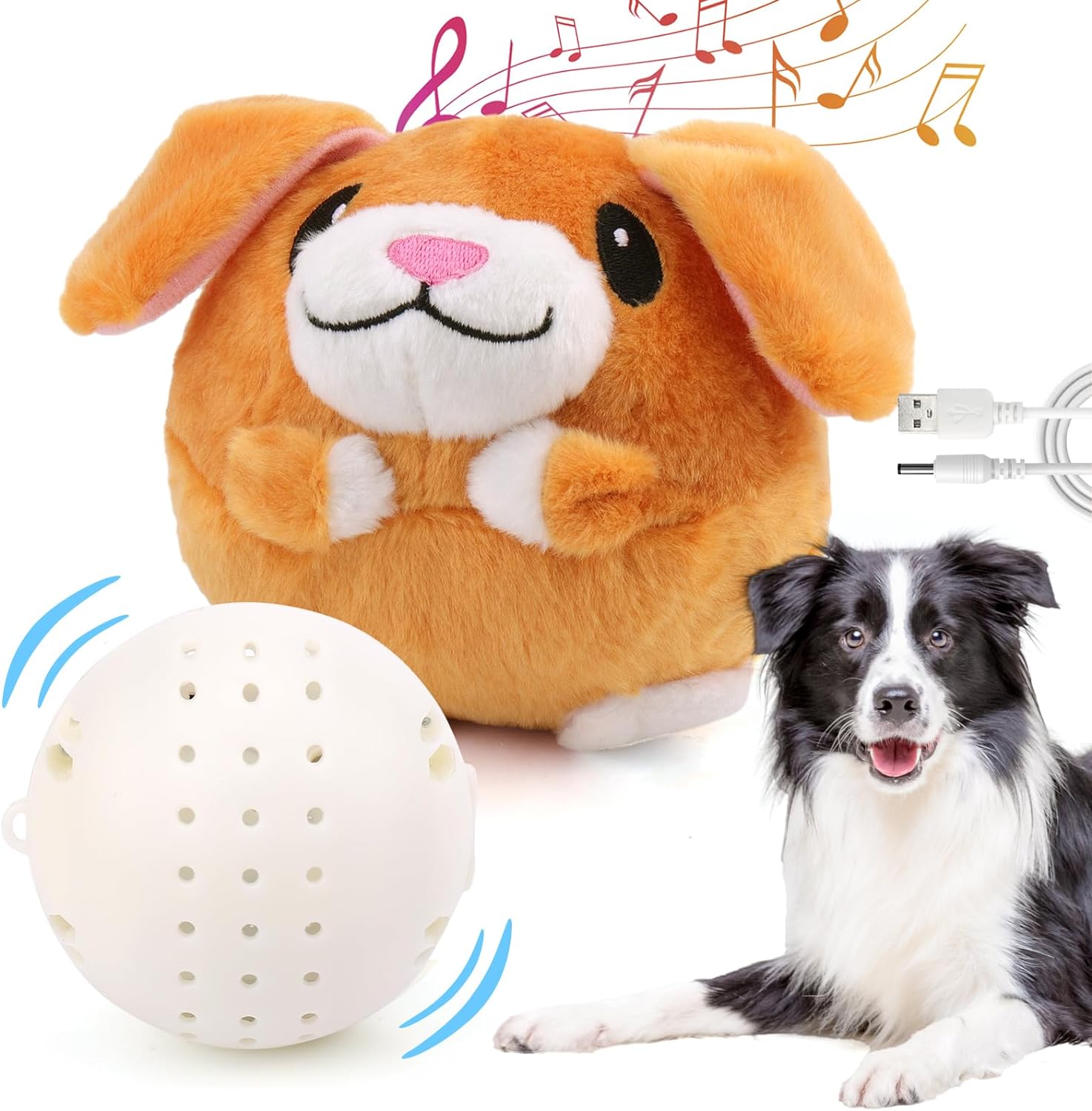 Chase & Play: Squeaky Moving Ball Toy for Dogs