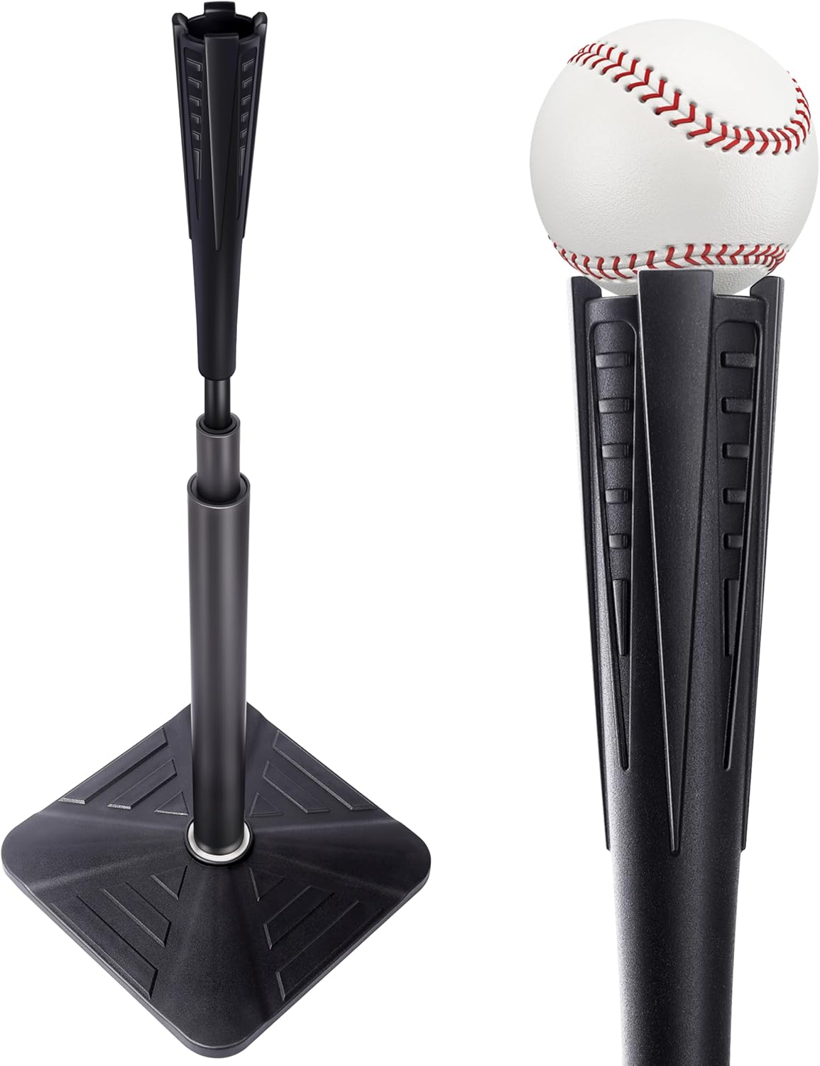 4-Prongs Ball Rest Batting Tee for Baseball and Softball Practice