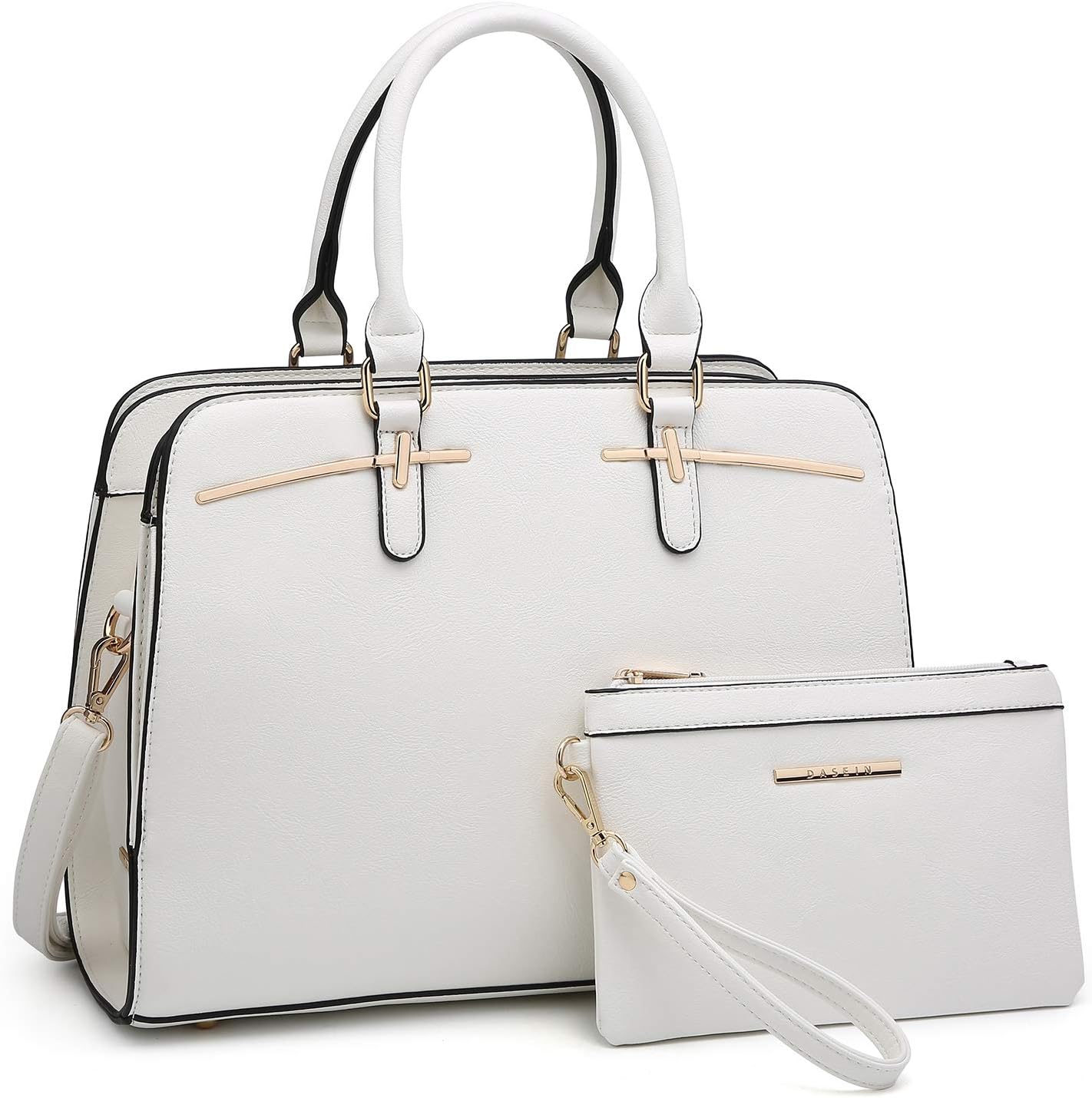 Women Handbag Wallet Tote Shoulder Hobo Bag Set with 3 Compartments