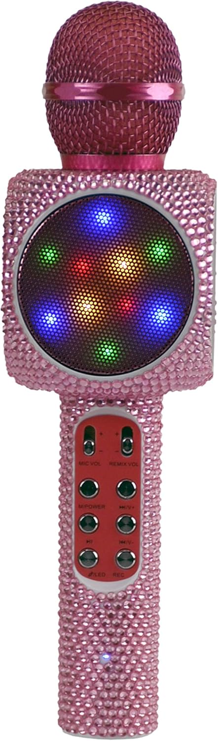 Sing-Along Bling Bluetooth Karaoke Microphone for Fun Parties