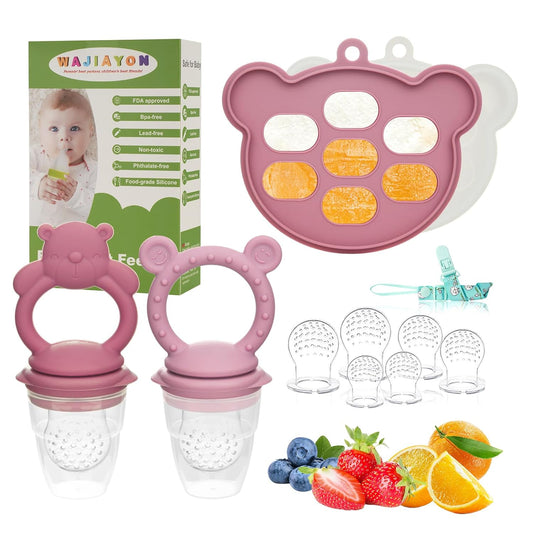 Baby Food Storage & Teething Combo Set by WAJIAYON