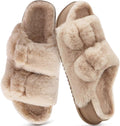 Fluff Platform Slippers with Arch Support - Comfortable House Slides