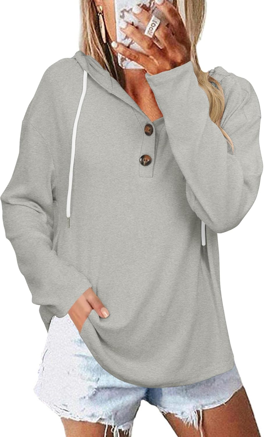 VVK Oversize Lightweight Hoodie for Women