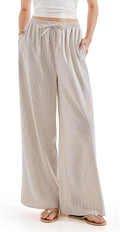Chic Wide Leg Linen Pants for Women by SUUKSESS for Summer Comfort