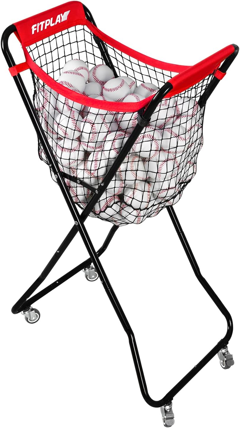 Baseball Caddy with Wheels for Easy Transport and Storage