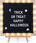Changeable Felt Letter Board with LED Lights - 10in x 10in Message