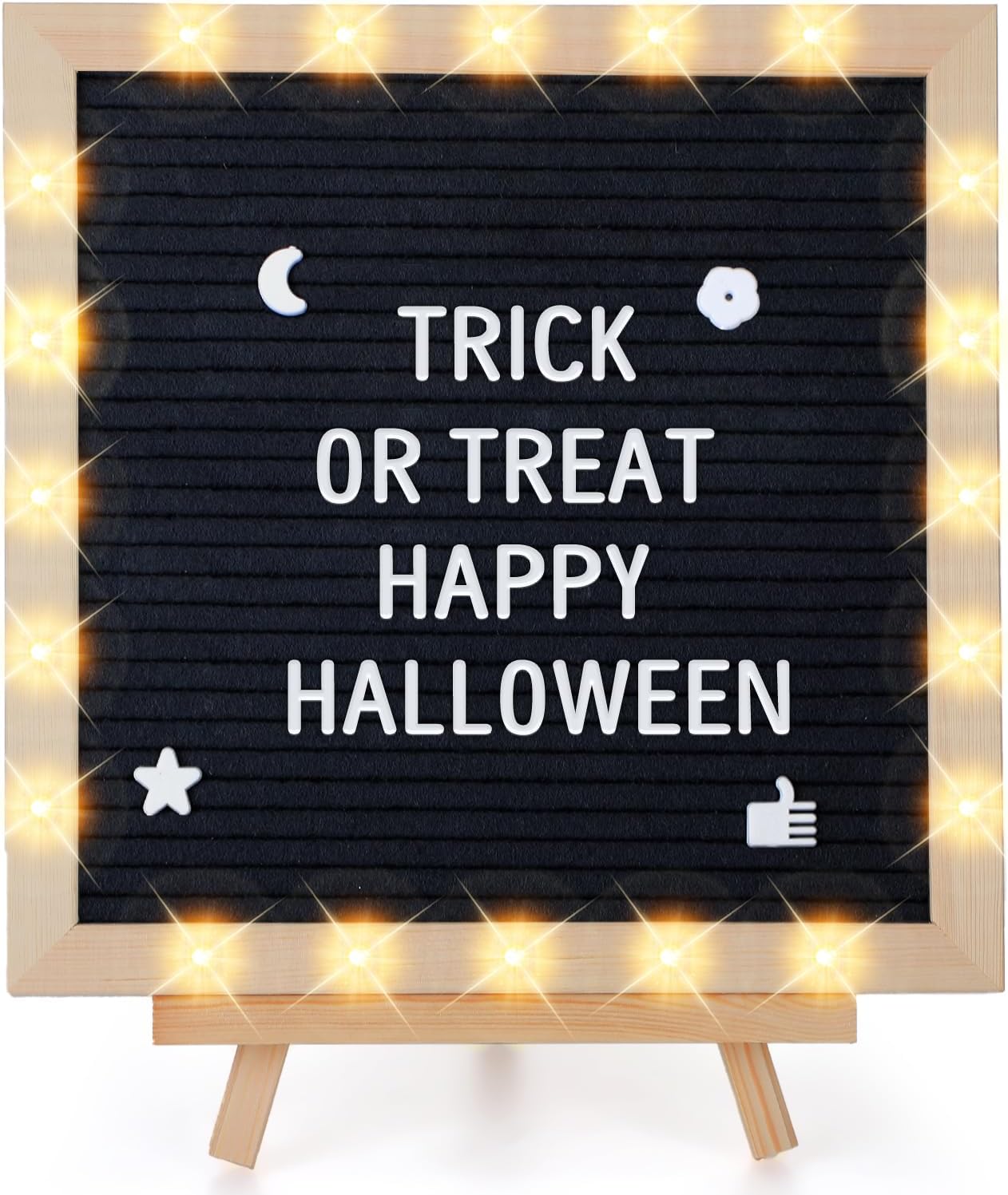 Changeable Felt Letter Board with LED Lights for Custom Signs