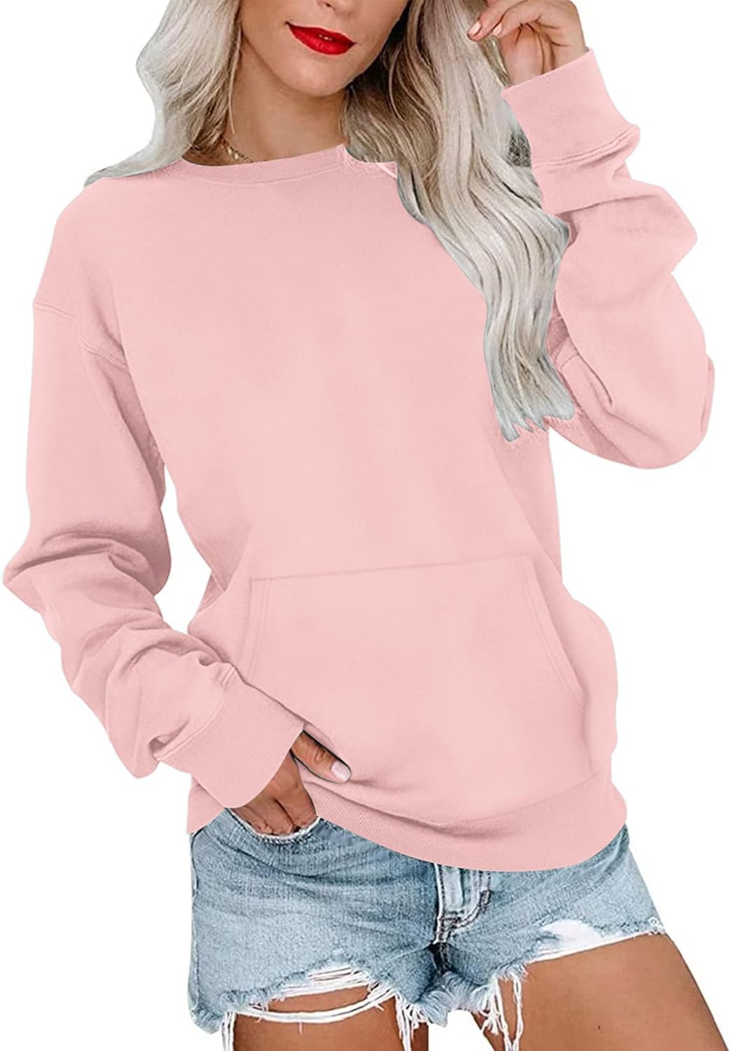 MISFAY Womens Oversized Sweatshirt for Casual Style and Comfort
