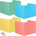 Desk Privacy Folders for Students 16 Pack - Pastel Privacy Dividers