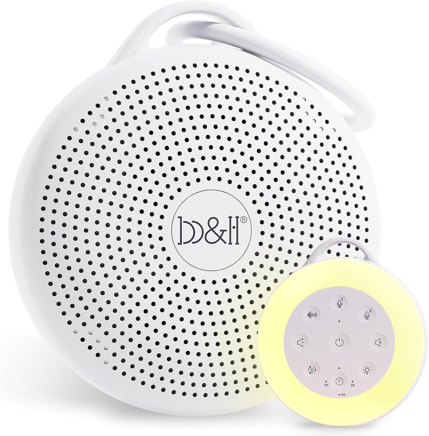 B&H Portable White Noise Machine: 24 Soothing Sounds, Bluetooth Speaker