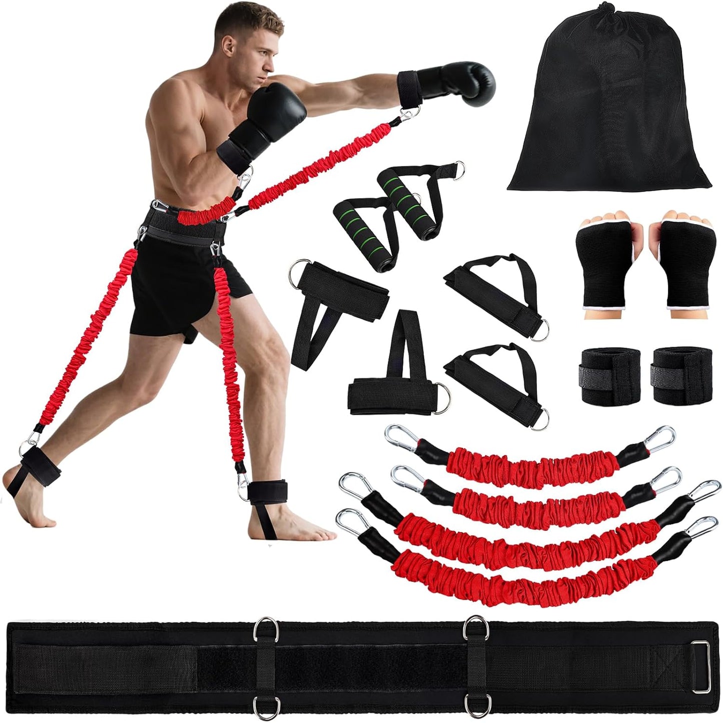 Boxing Resistance Bands Set for Enhanced Power and Agility