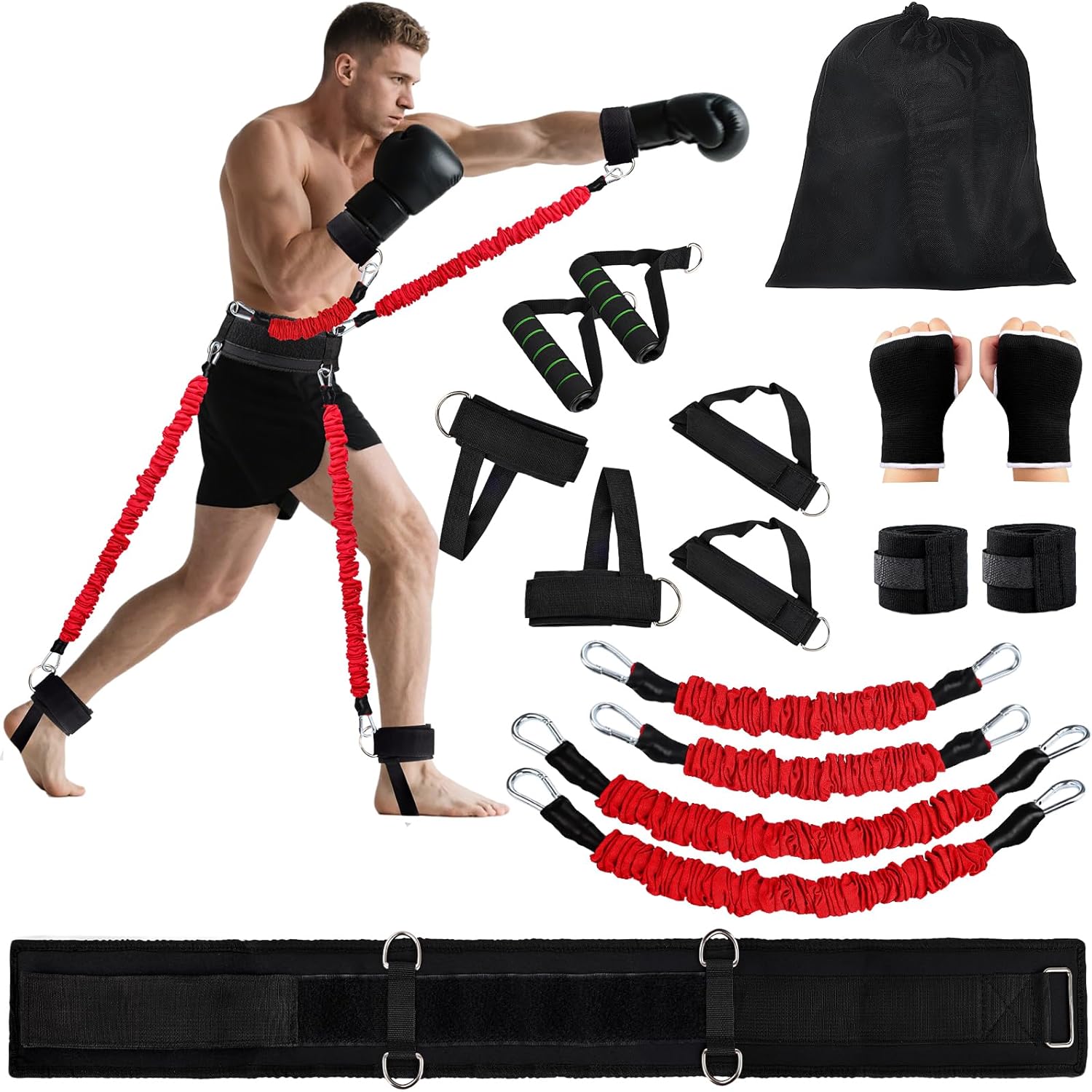 Boxing Resistance Bands Set for Enhanced Power and Agility