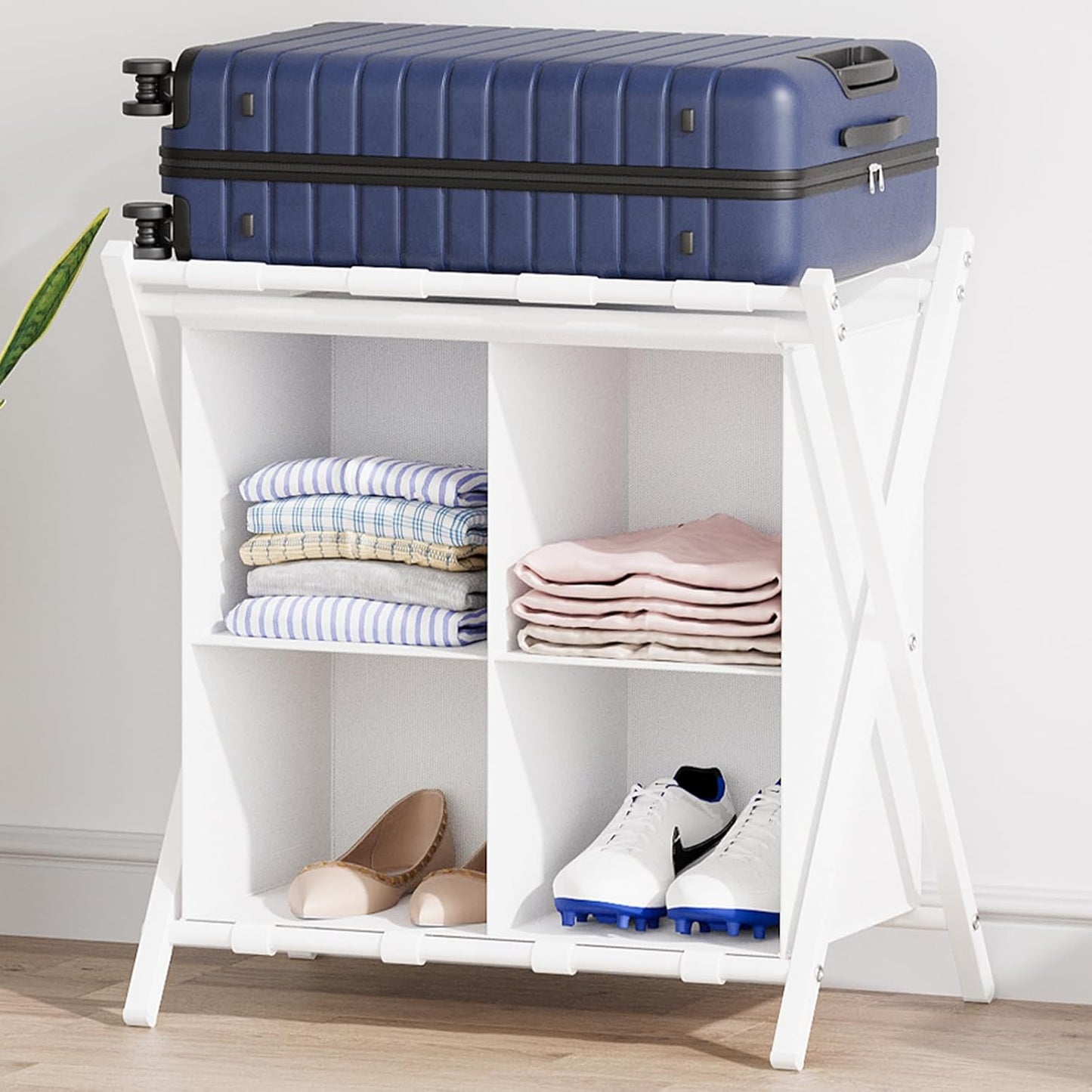 aboxoo Luggage Rack with Storage for Guest Room and Bedroom