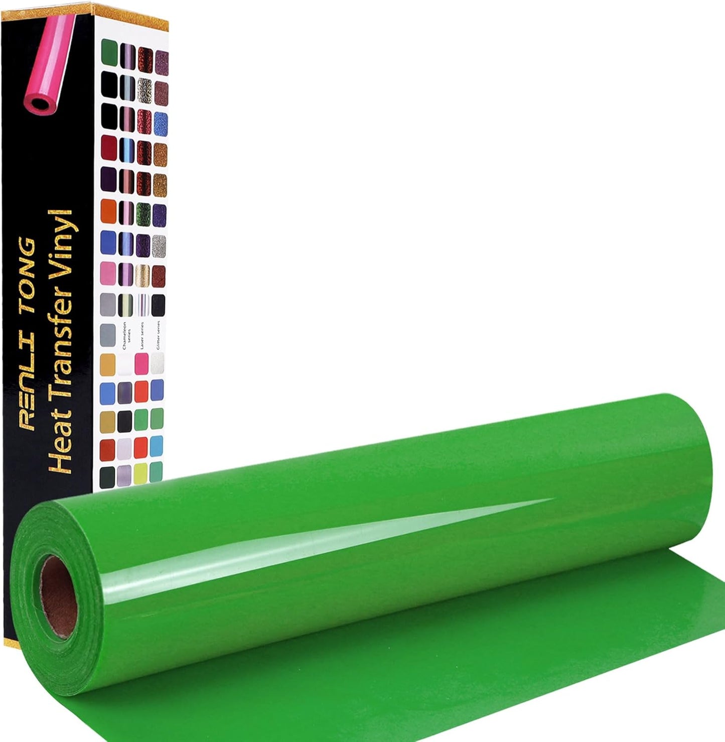 Apple Green HTV Vinyl: Easy Cut & Weed 35FT Roll