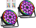 DJ Par Lights DMX 70W 18LEDs RGBW Stage Lighting for Events