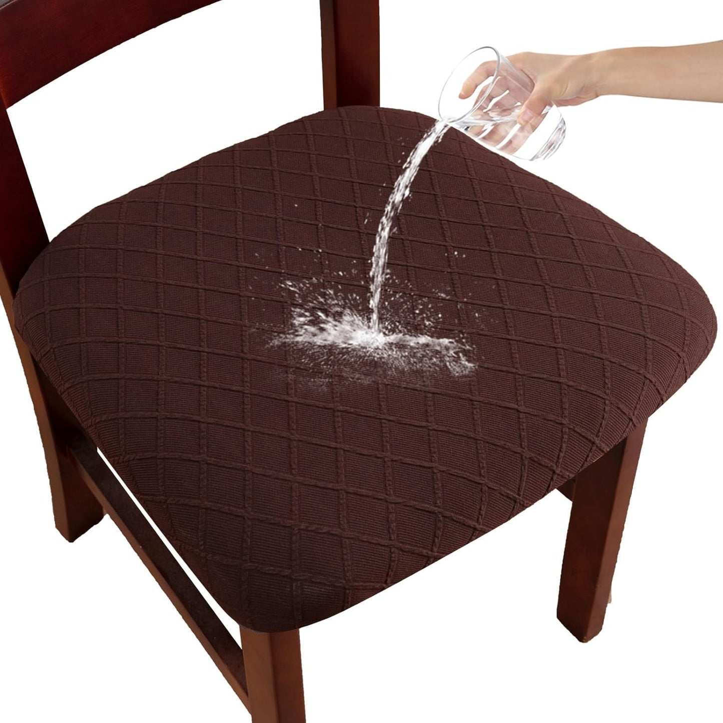 Waterproof Chair Seat Covers Set of 6 for Dining Room Use