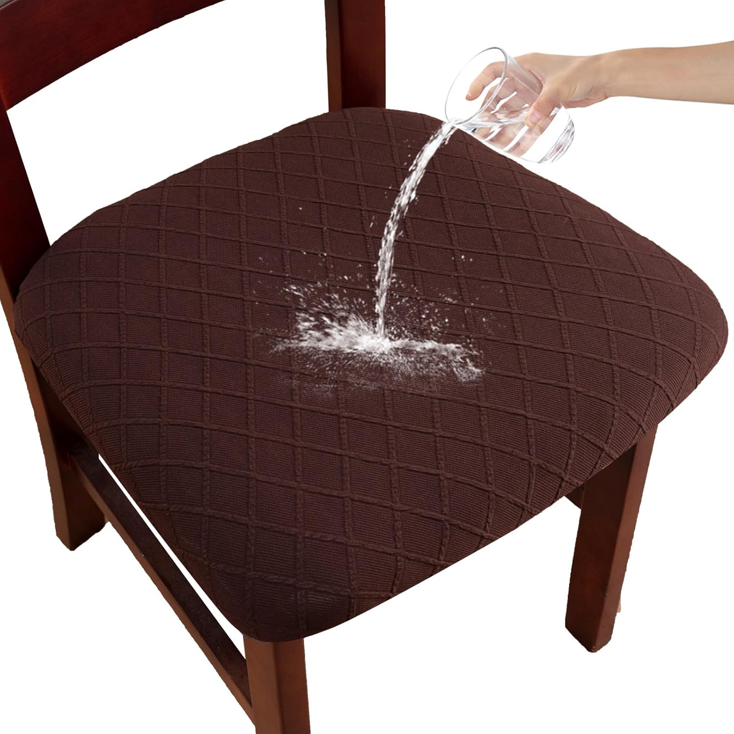 Waterproof Chair Seat Covers Set of 6 for Dining Room Use