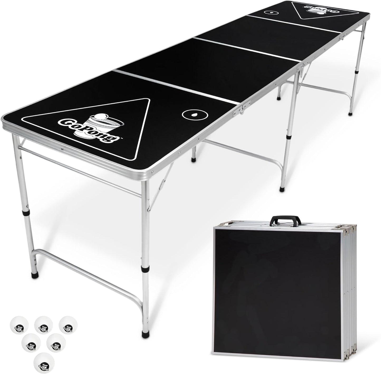 GoPong 8 Foot Portable Beer Pong Table for Ultimate Fun