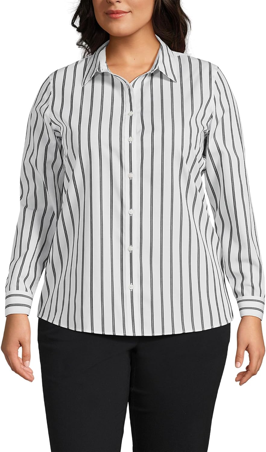 Lands' End Women's Pinwale Cord Long Sleeve Shirt Review