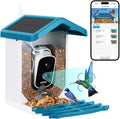 Solar-Powered Smart Bird Feeder with Camera - 2.5K HD Live View