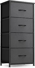 FEZIBO 4 Drawer Fabric Dresser Storage Tower for Organizing
