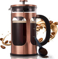 French Press Coffee Maker 34oz Glass Copper - Compact and Durable