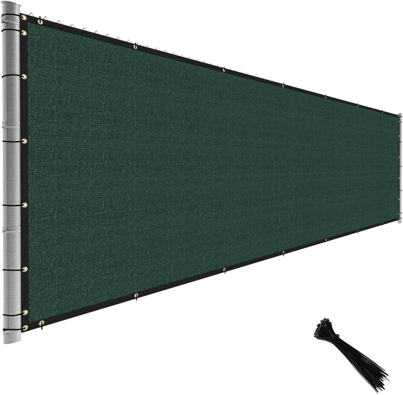 TANG 6x50FT Green Privacy Screen - Max Privacy, Airflow