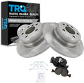 TRQ Rear Brake Pad & Rotor Kit Compatible with 2000-2006 BMW X5