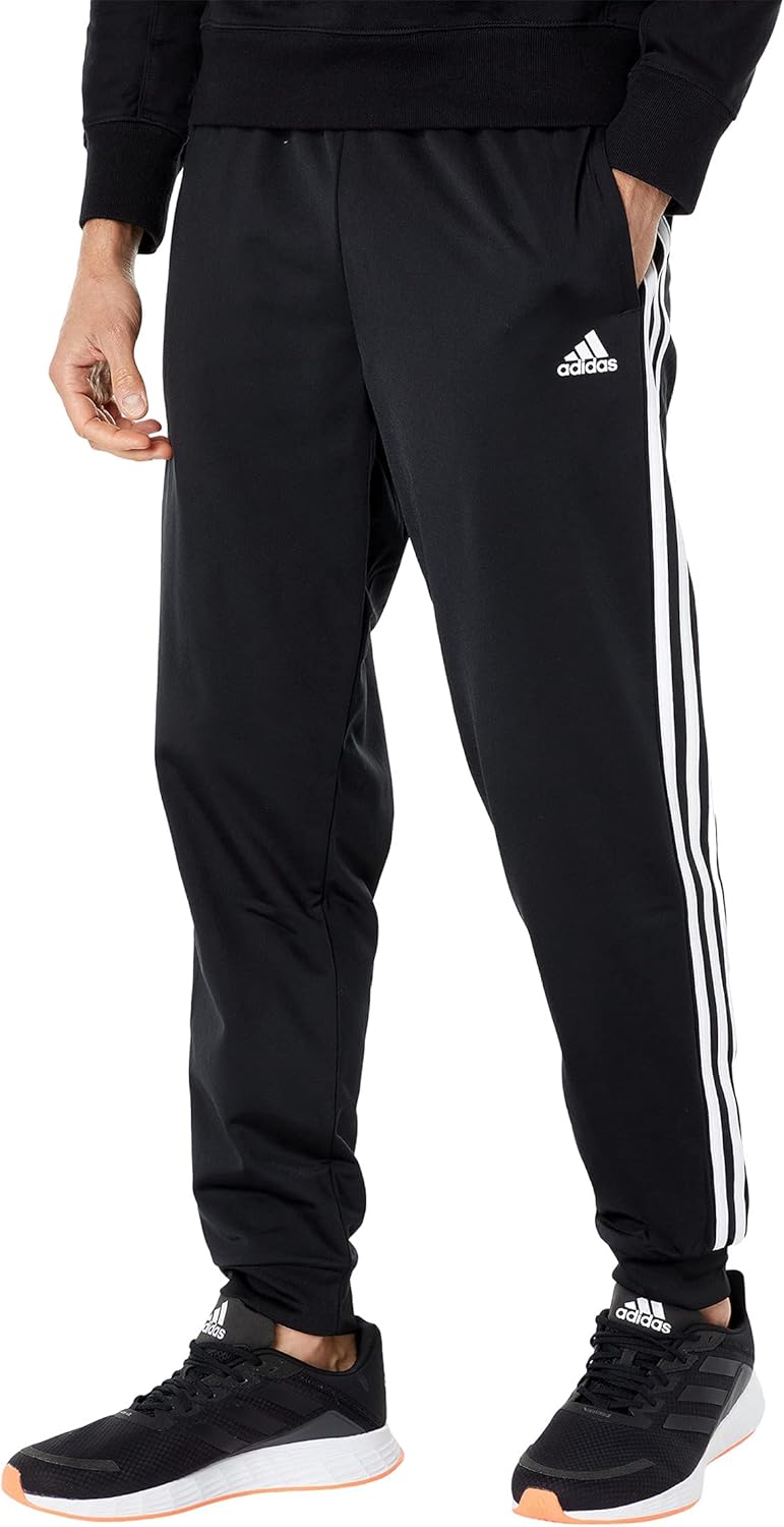 adidas Men's Essentials 3-Stripes Tricot Jogger Pants for Comfort