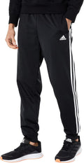 Adidas Men's Essentials Slim Tapered 3-Stripes Tracksuit Bottoms