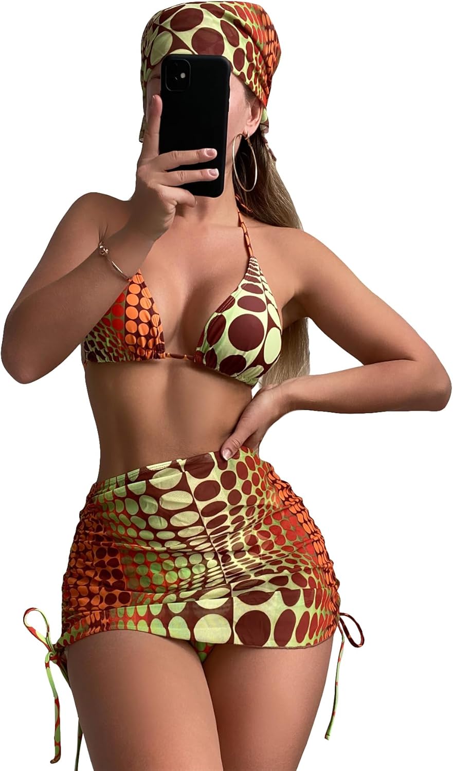 COZYEASE Women's 4 Piece Swimsuits Sexy Bikini Sets for Summer