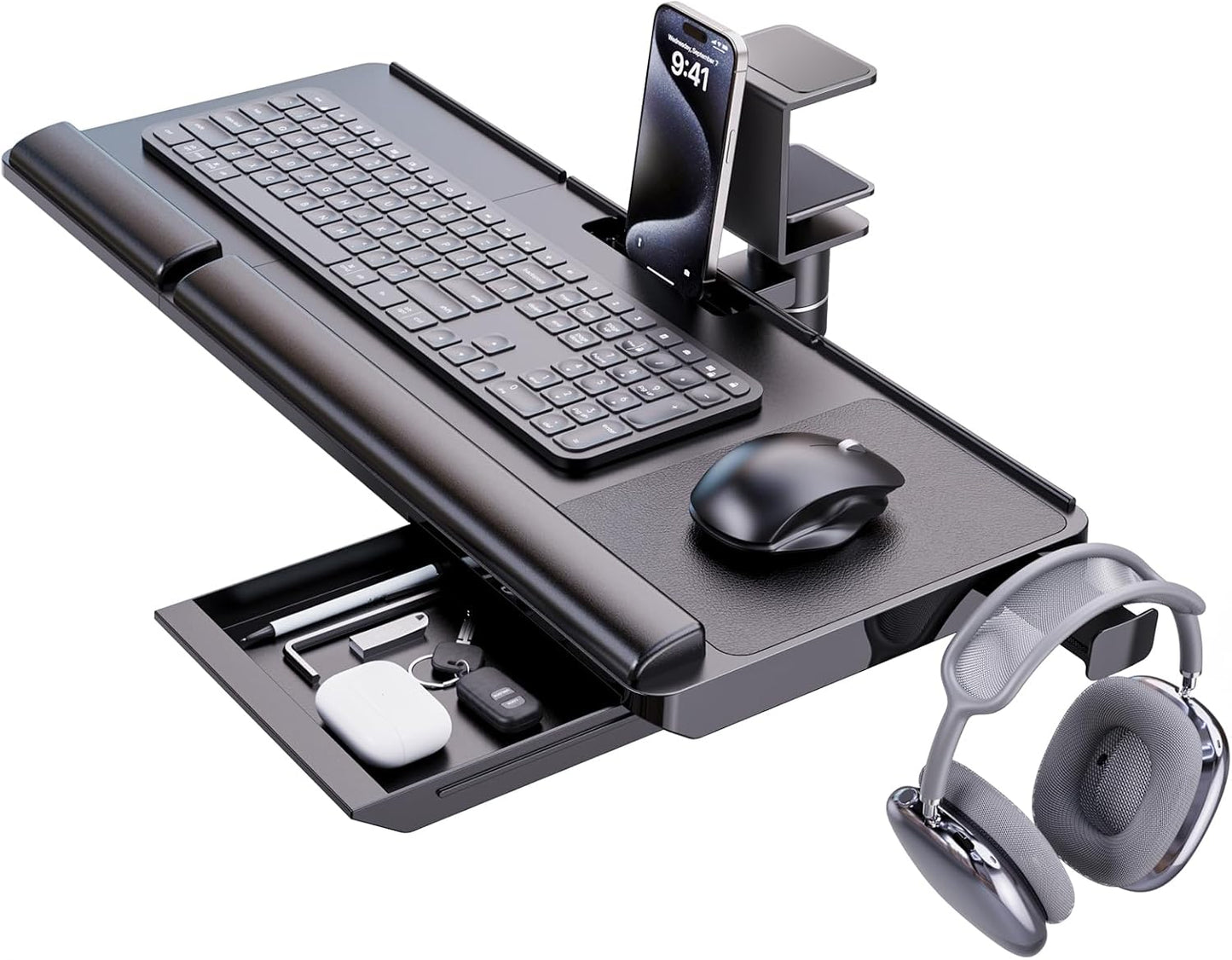 360 Rotation Keyboard Tray for Ergonomic Comfort!
