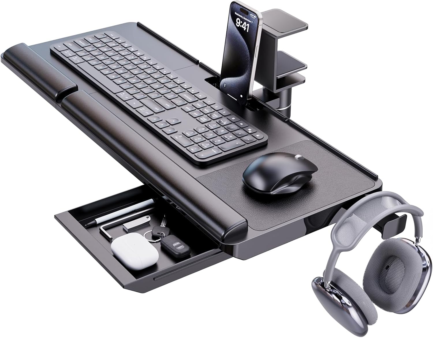 360 Rotation Keyboard Tray for Ergonomic Comfort!