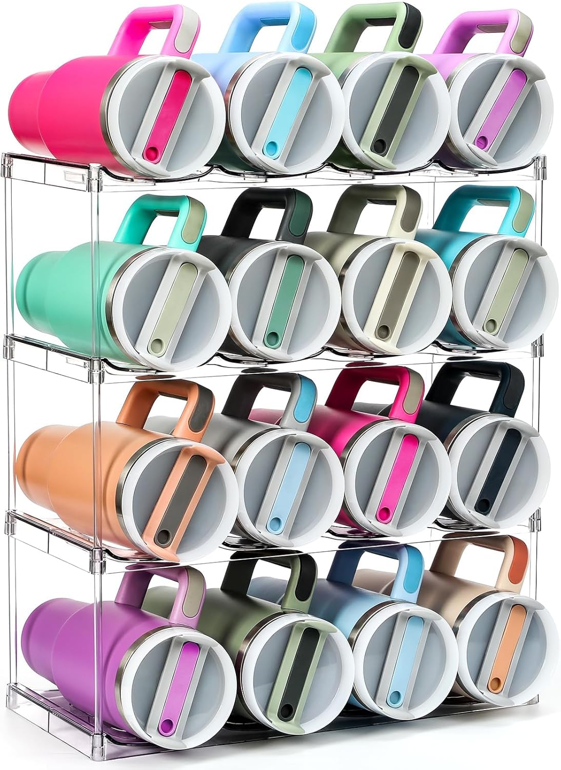Acrylic Water Bottle Organizer for Stanley & Large Tumblers
