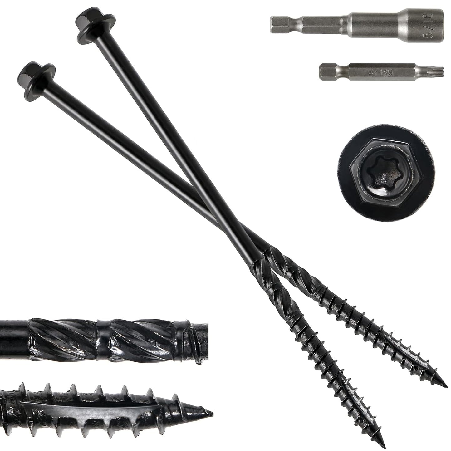 14 x 8 Wood Structural Screws for Timber and Landscaping Projects