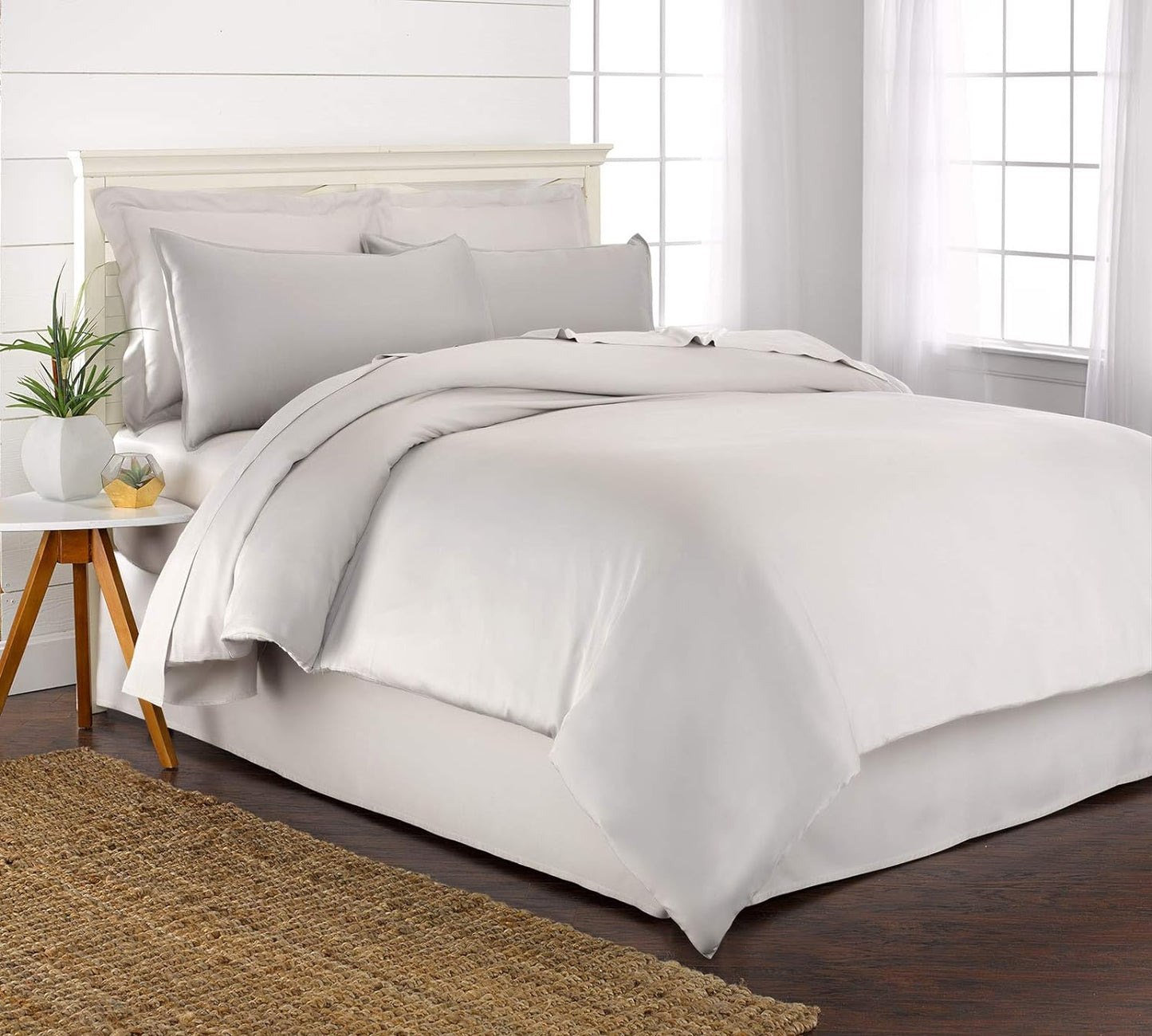 Queen Duvet Cover Set by Pure Bamboo - Luxuriously Soft & Cooling