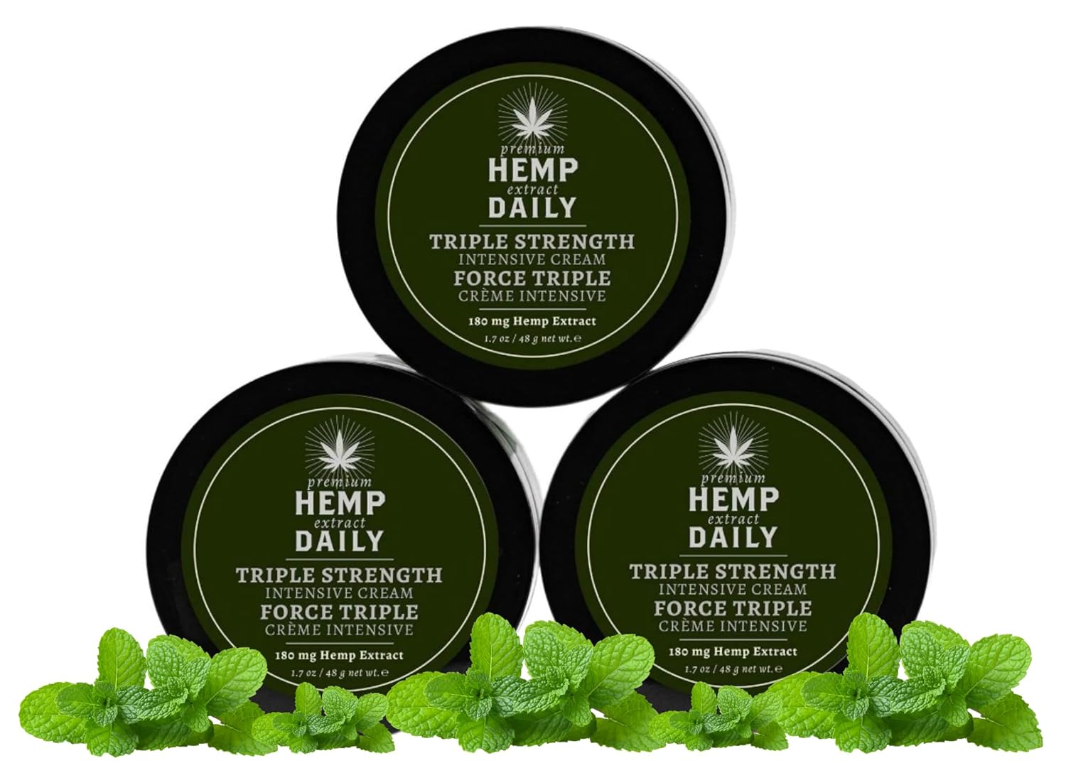 Premium Hemp Daily Triple Intensive Cream for Muscle Relief