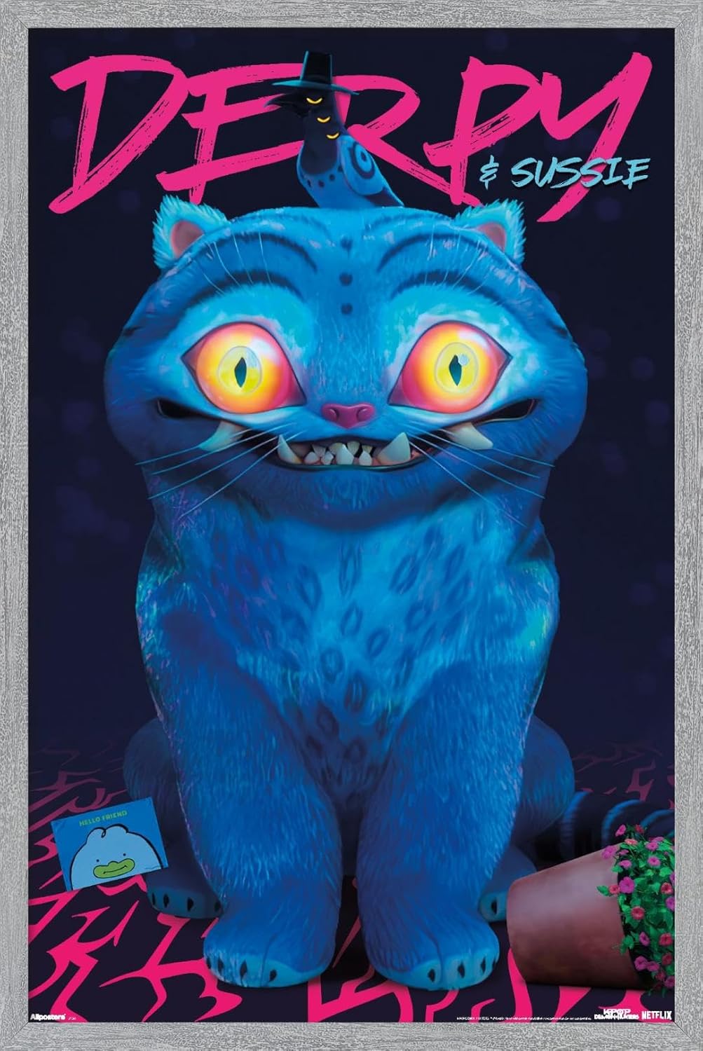 Netflix KPop Demon Hunters Wall Poster - Derpy & Sussie Art