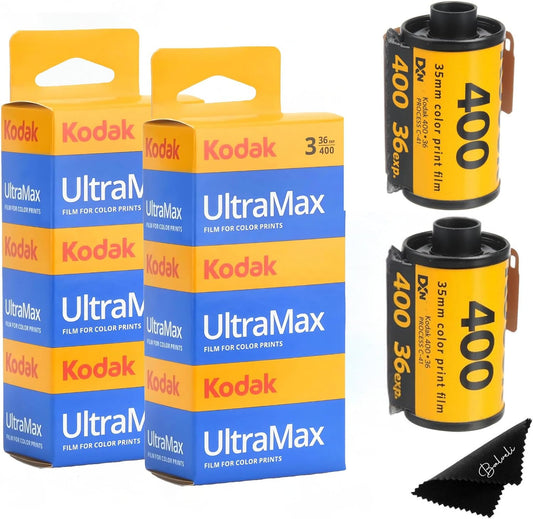 Kodak Ultramax 400 35mm Film - Capture Every Detail in 6 Pack