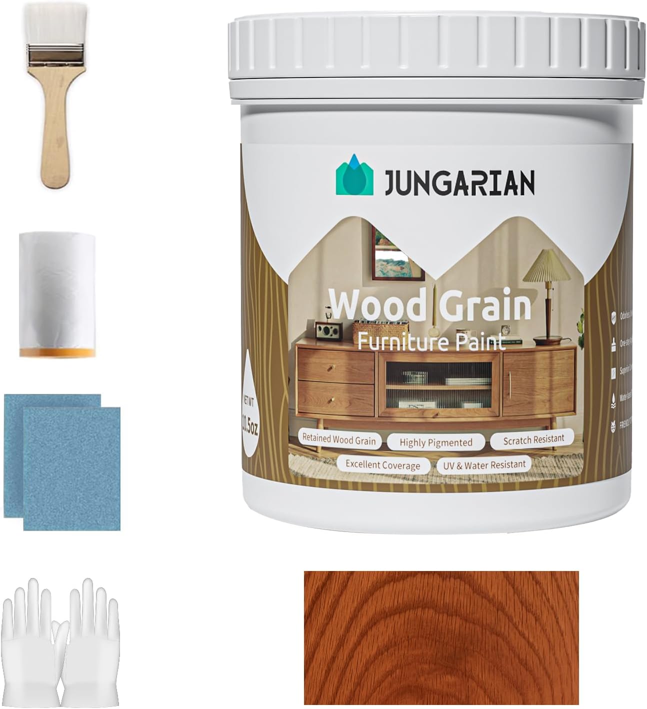 Wood Grain Furniture Paint 32oz - All-in-One Solution for DIY