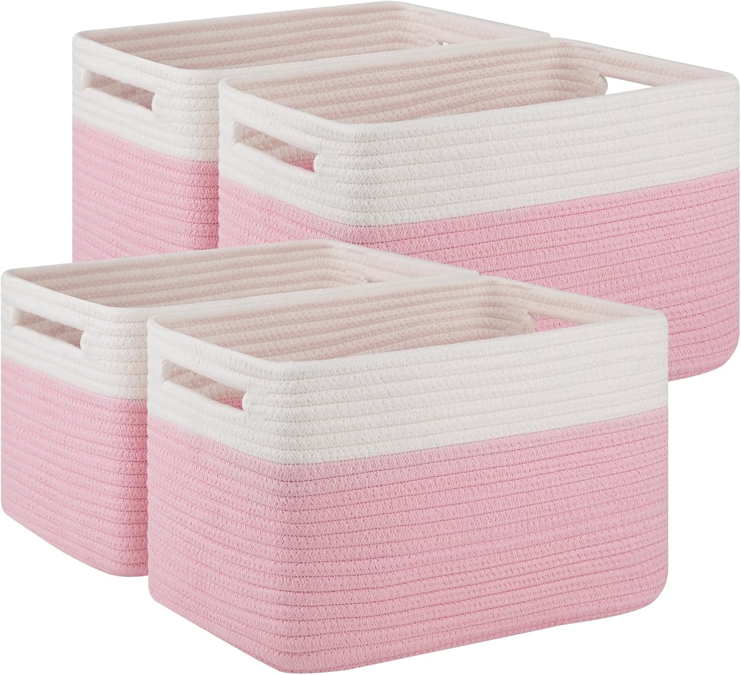 4 Pack Storage Baskets for Organizing Toys, Books, and More