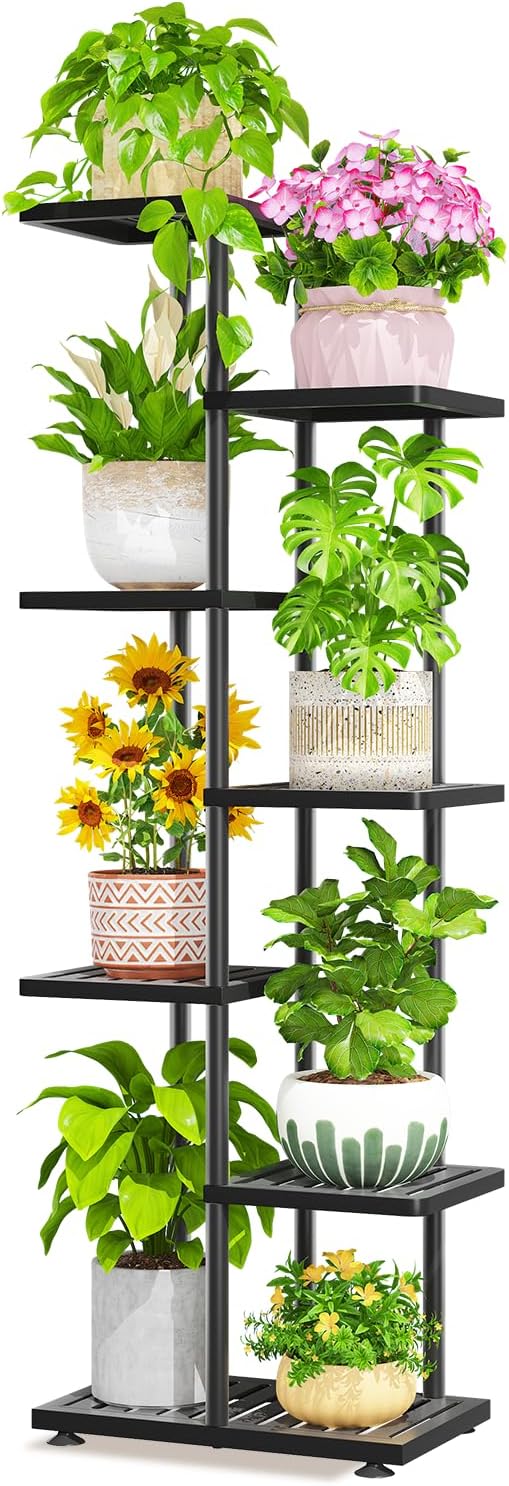 6 Tier Plant Stand for Indoors and Outdoors, Heavy Duty Rack