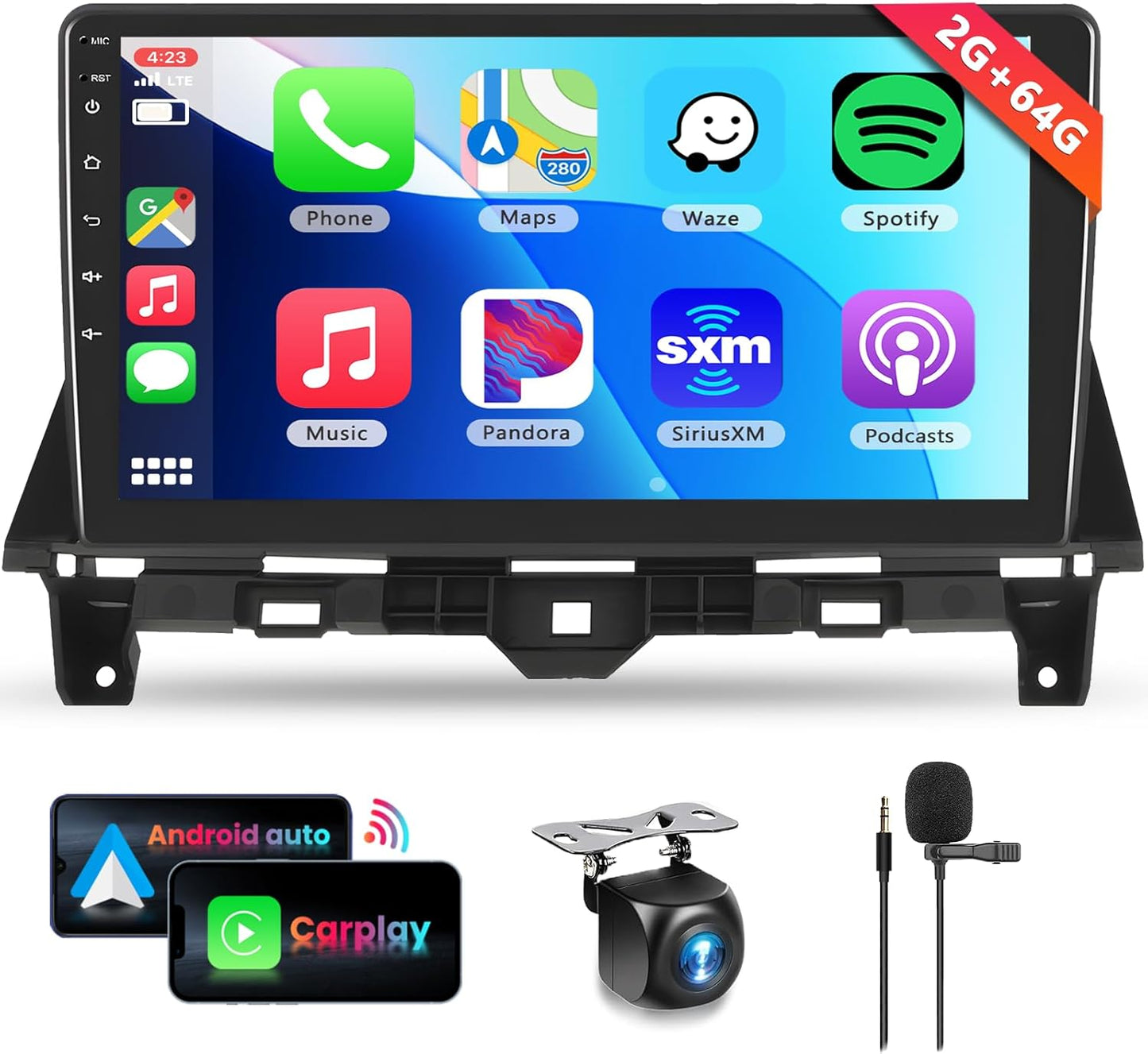 2G+64G Car Stereo Radio for Honda Accord 2008-2013 with Touchscreen
