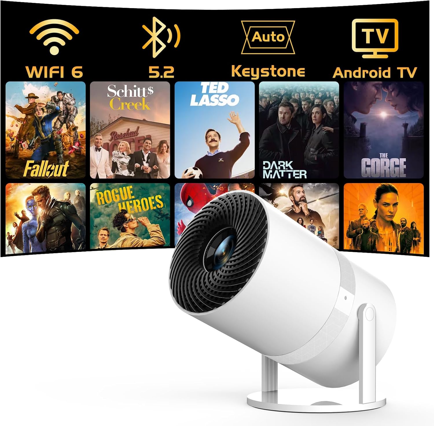 270Adjustable Smart Mini Projector: Big Screen Home Entertainment