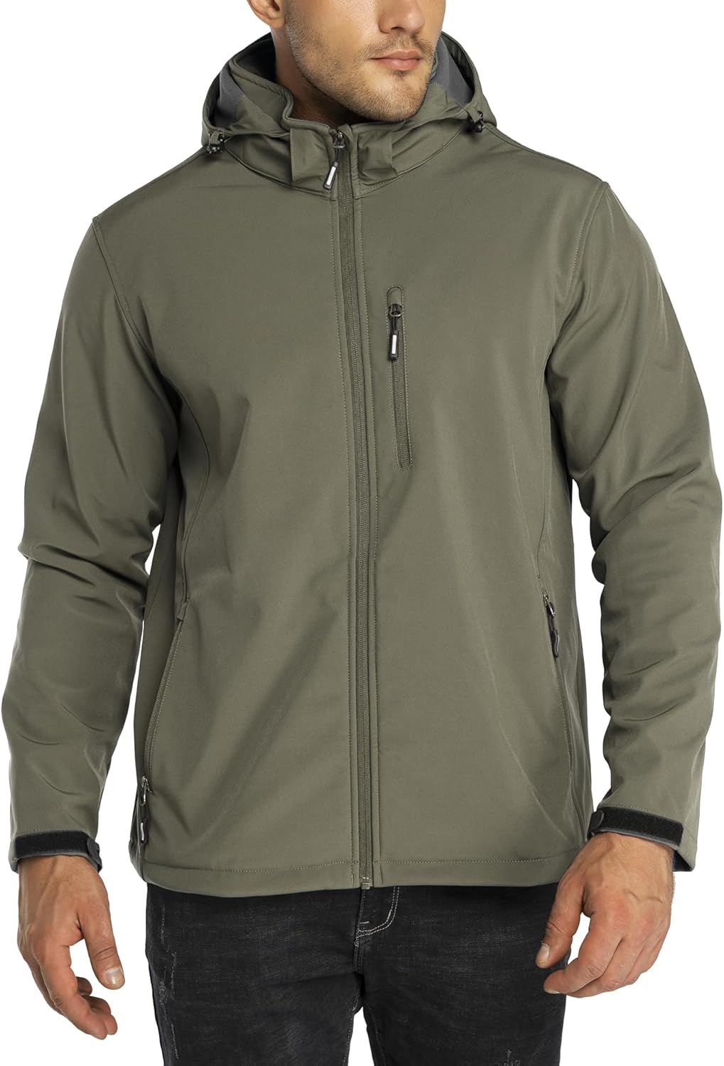 Outdoor Ventures Men's Lightweight Softshell Jacket for Winter