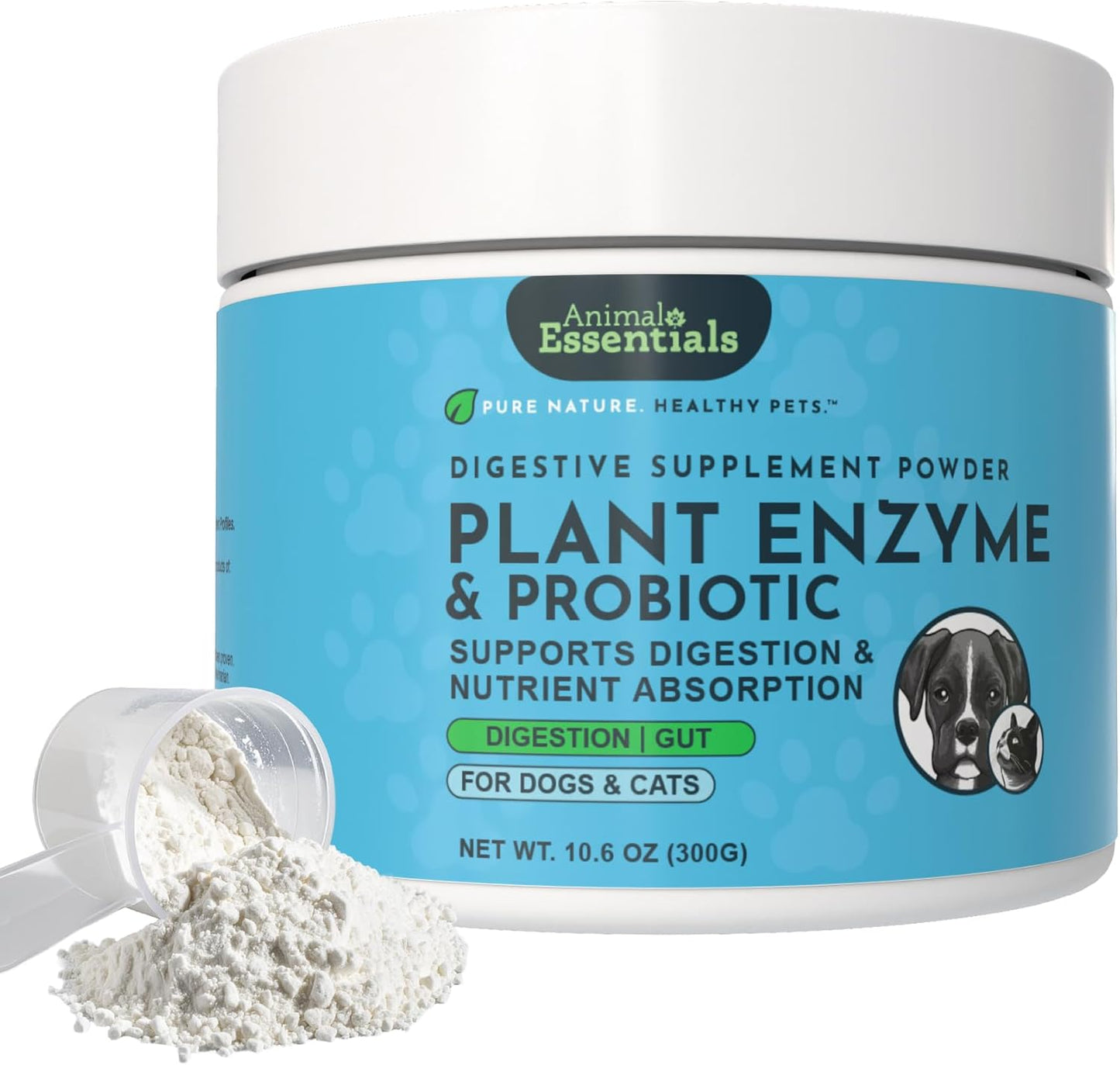 Digestive Enzymes for Dogs & Cats - Plant Enzyme Supplement