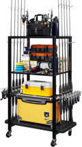 Fishing Rod Holder for Garage - 10 Rod Storage Organizer Rack