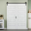 64 in x 84 in 5 Panel Bifold Barn Door - Space-Saving Closet Solution