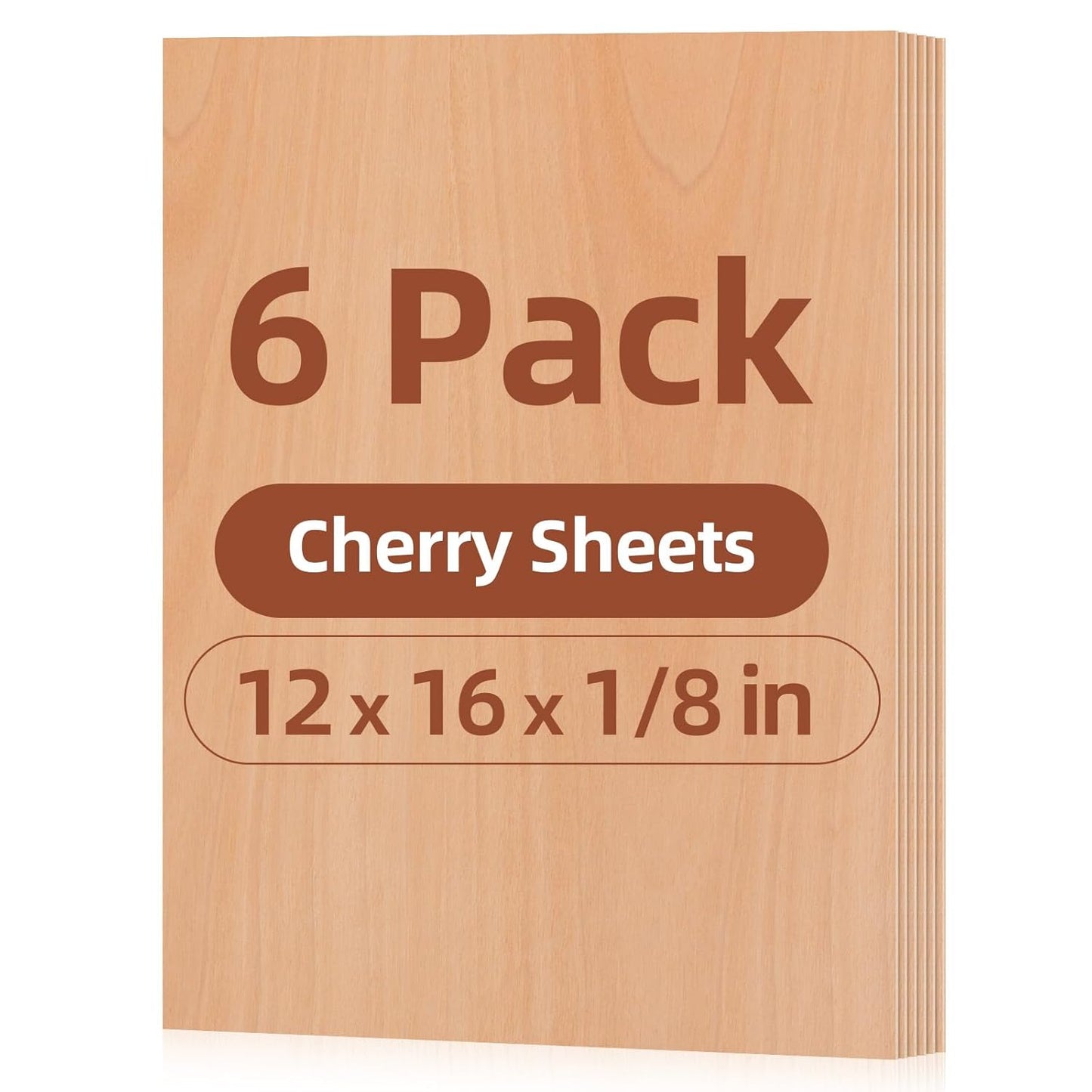 Rowood Cherry Wood Plywood Sheets for Crafting and DIY Projects