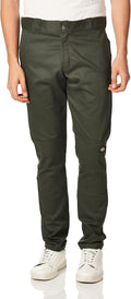 Dickies Men's Skinny Straight Double Knee Work Pants - Durable Fit on